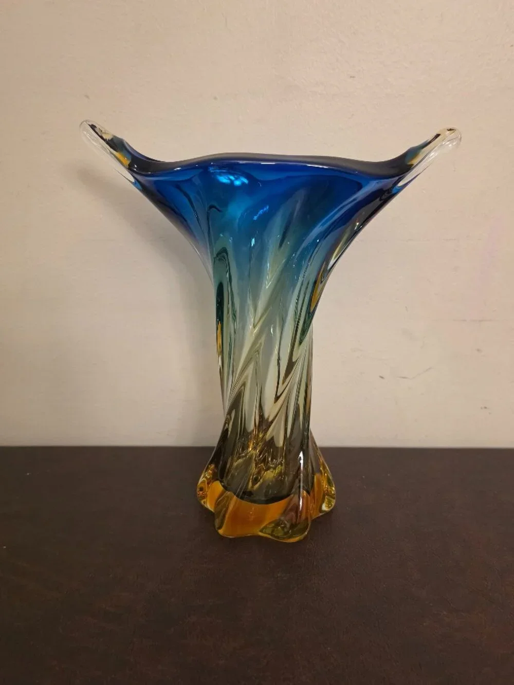 Vintage Italian Murano Style Art Glass Vase